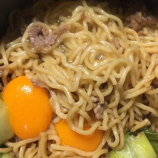 続一人暮らしのせいがつきそうな太ネギ卵焼きそば